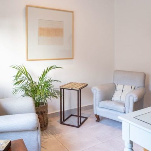 Comforting and safe therapy environment in Los Angeles designed for addressing fearful avoidant attachment issues. Attachment therapist's office in Los Angeles